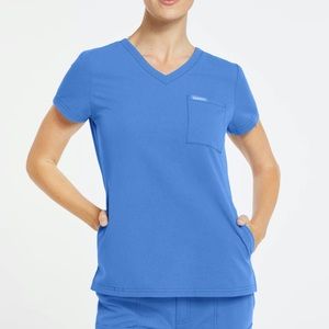 XS ceil blue Jaanuu scrubs set